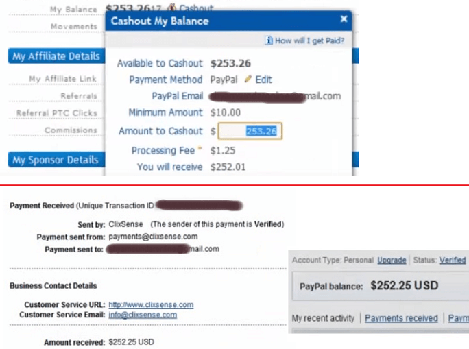 clixsense payment proof